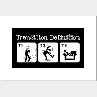 Triathlon Transition Definition Triathlete Funny graphic Posters and Art